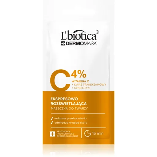 L’biotica DermoMask C 4% masca pentru albirea tenului 8 ml