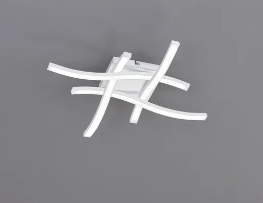 Plafoniera Route, RL, 46x46x7 cm, 5W, 4x SMD, metal, alb mat