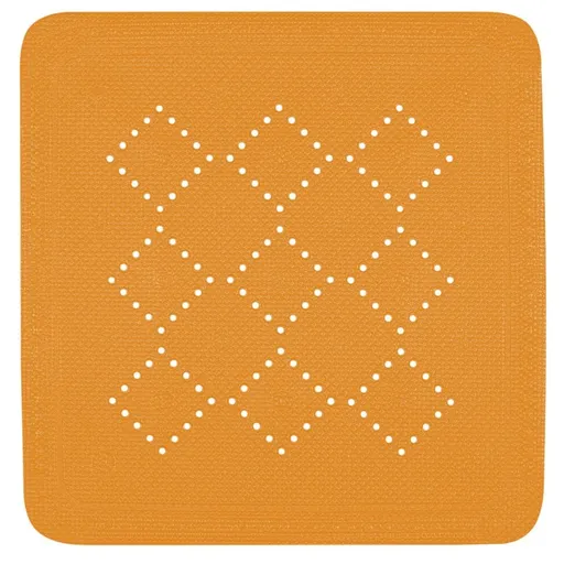 Spirella Suport antiderapant pentru duș ALASKA, portocaliu, 55 x 55 cm