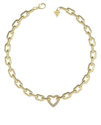 Guess Colier distinctiv placat cu aur Beloved JUBN05015JWYGT/U