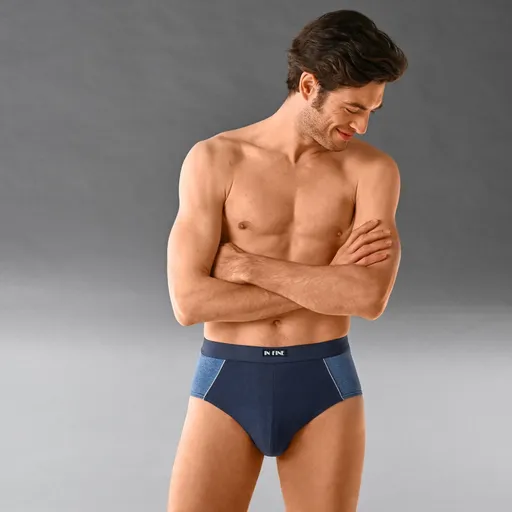 Set de 4 chiloți bicolori cu talie înaltă