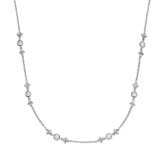 Emporio Armani Colier la modă din argint cu zircon EG3615040