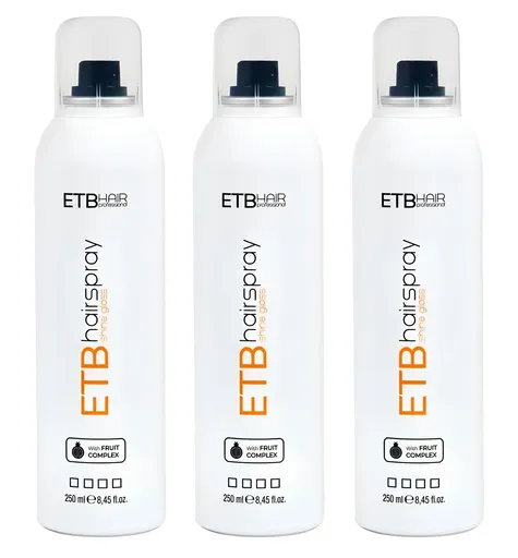 Set 3 - Spray pentru Stralucirea Parului Etb Hair Professional, 250 ml