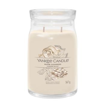 Yankee Candle Lumânare aromatică Signature sticlă mare Warm Cashmere 567 g