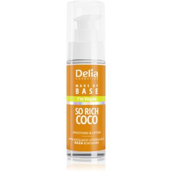 Delia Cosmetics So Rich Coco bază sub machiaj, cu efect de netezire 30 ml