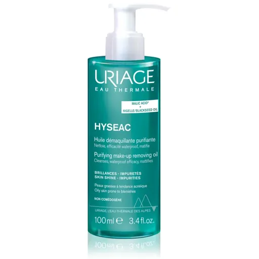 Uriage Hyseac Purifying Make-up Removing Oil ulei de curatare pentru tenul gras, predispus la acnee 100 ml