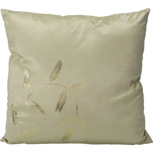Pernă Leaves bej, 45 x 45 cm, bej