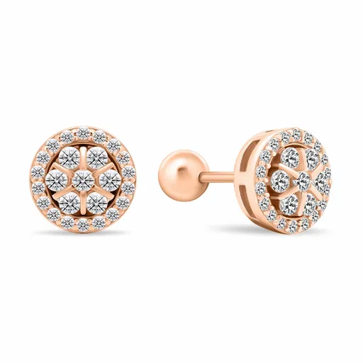 Brilio Silver Cercei bronz sclipitori cu zirconi EA490R