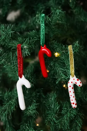 Ornament de brad de Crăciun, BSY526, Ceramica, Multicolor