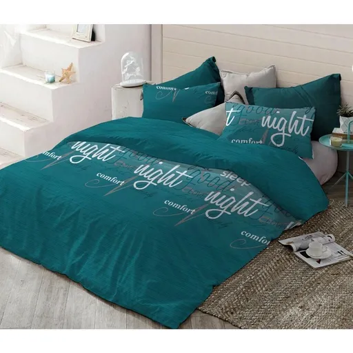 Lenjerie de pat din bumbac Somn frumos - Vis albastru, 140 x 200 cm, 70 x 90 cm