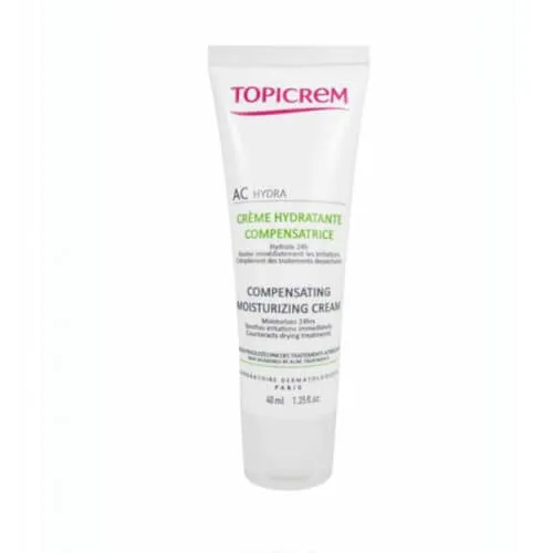 Topicrem Cremă hidratantă pentru tenul gras și acneic AC Hydra(Compensating Moisturizing Cream) 40 ml