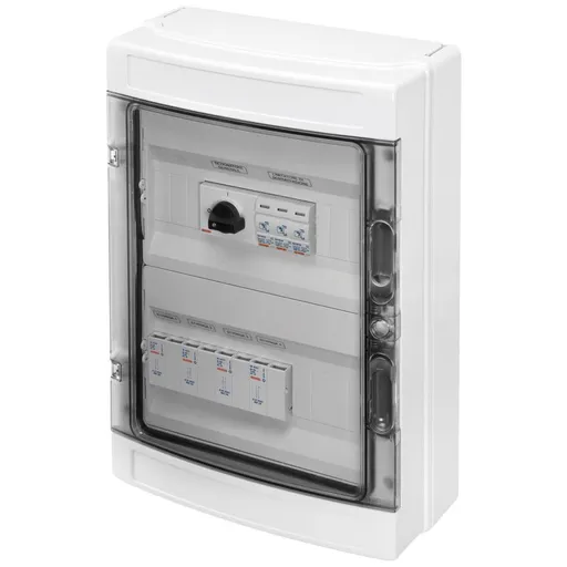 Tablou 4 siruri pentru sistemele fotovoltaice 600V DC 50A Gewiss GWD9903