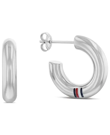 Tommy Hilfiger Cercei stilați rotunzi din oțel Circles 2780948