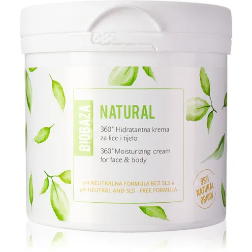 BIOBAZA Natural cremă hidratantă pentru fata si corp 500 ml