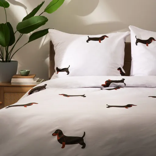 Lenjerie de pat pentru o persoana Winnie, Homla, 2 piese, 140x200 cm, bumbac, multicolor