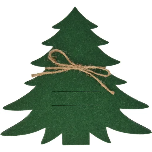 Husă pentru tacâmuri X-Mas Tree verde, set de 4bucăți, verde