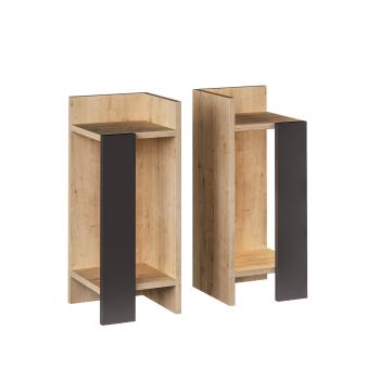 Măsuță de noptieră Elos Oak, 2 buc, naturală
