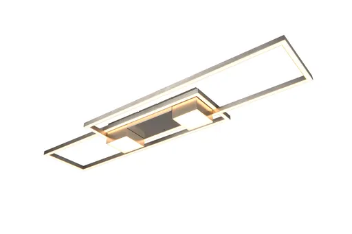 Plafoniera Albany, TRIO, 100x28x8 cm, 37W, 1x SMD, aluminiu, nichel mat