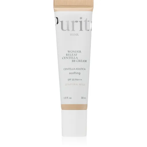 Purito Wonder Releaf Centella BB Cream crema BB cu efect de iluminare cu efect calmant culoare 23 Neutral Beige 30 ml