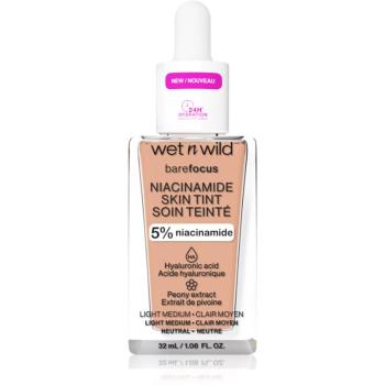 Wet n Wild Bare Focus Niacinamide Skin Tint machiaj ușor de hidratare culoare Light Medium 32 ml