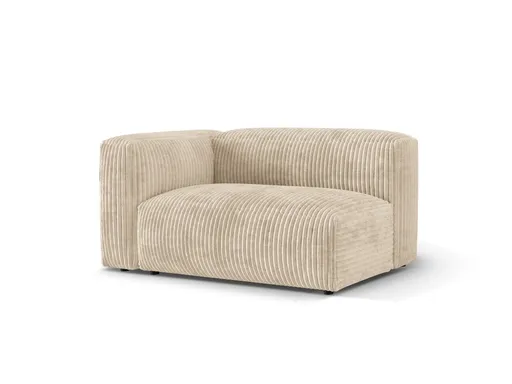 Modul stanga pentru canapea, 1 loc, Martina-212, Micadoni Home, 160x106x75 cm, velur, bej deschis