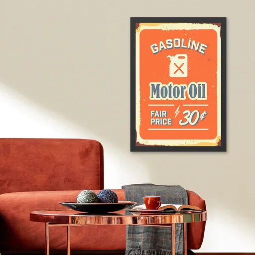 Tablou decorativ, Motor Oil 2 (40 x 55), Polistiren, Multicolor