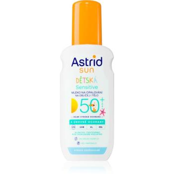 Astrid Sun Sensitive lapte de soare pentru copii SPF 50+ in spray 150 ml