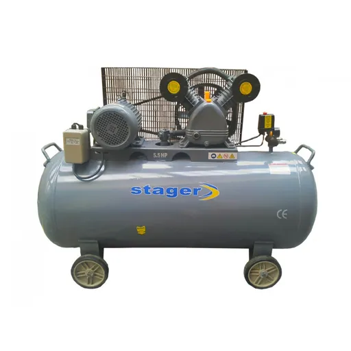 Compresor aer Stager HMV0.6/370, 370L, 10bar, 600L/min, trifazat, angrenare curea