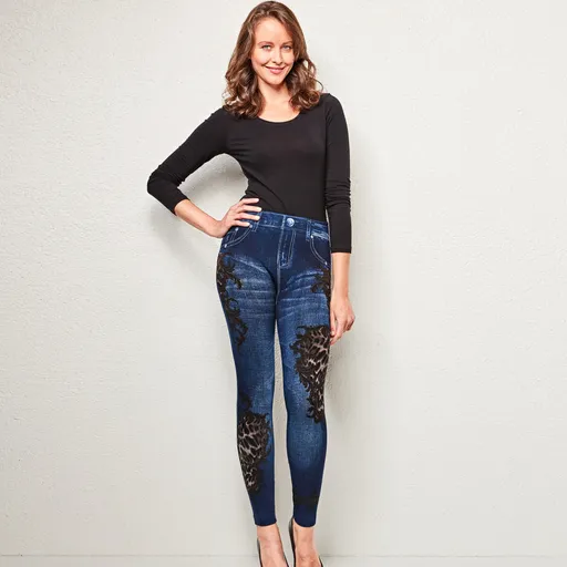 Pantaloni Jeggings cu fleece slim-fit Vivadia