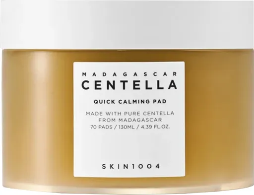 SKIN1004 Tampoane tonice esențiale calmante Madagascar Centella (Quick Calming Pad) 130 ml