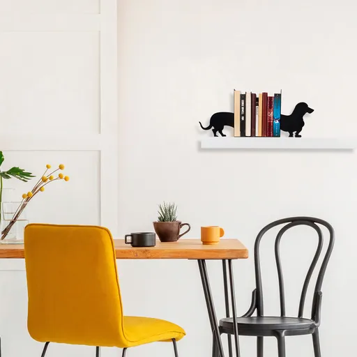 Opritor de carti, Kitap tutucu 4, 43x14x22 cm, Negru