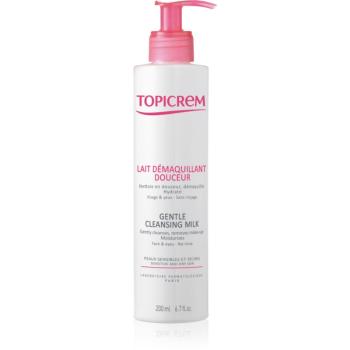 Topicrem UH FACE Gentle Cleansing Milk lapte demachiant delicat pentru ten uscat și sensibil 200 ml