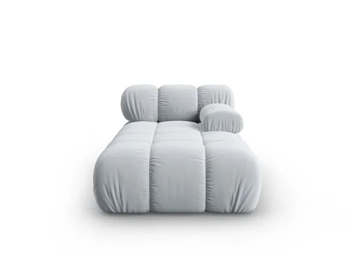 Sezlong living dreapta 1 loc, Bellis, Micadoni Home, BL, 155x94x70 cm, catifea, albastru deschis