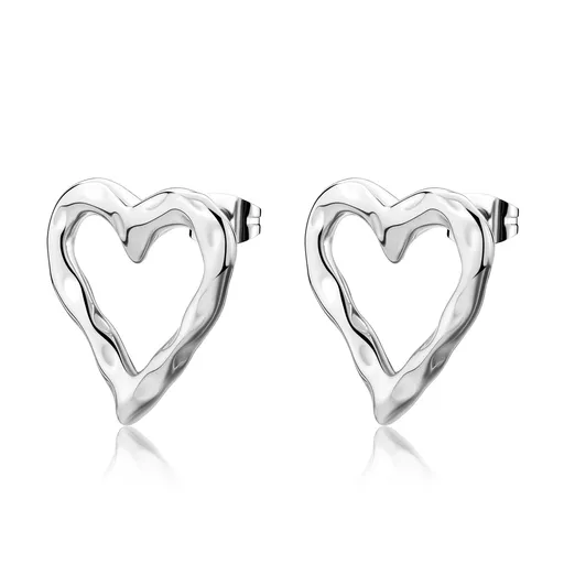 S'Agapõ Cercei de lux din oțel în formă de inimă Emotion SMO23