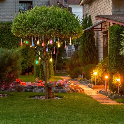 Lanț de luminițe solare "Picături"