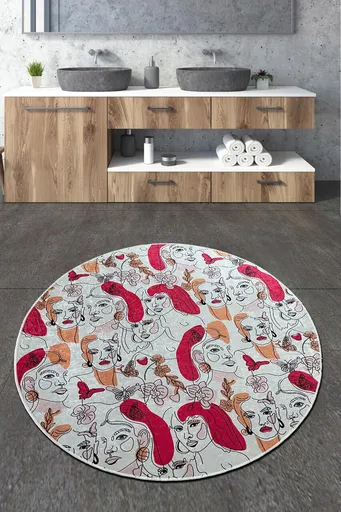 Covoras de baie, L'essentiel Maison, Faccia Djt (100 cm), Multicolor