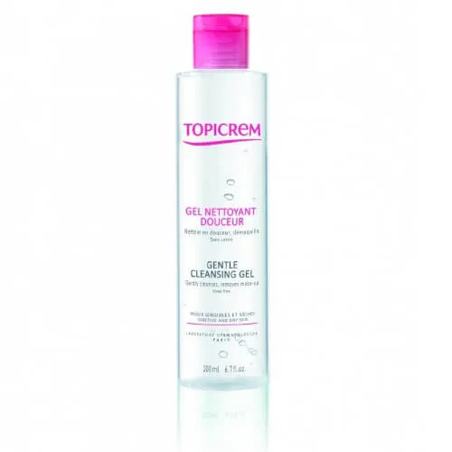 Topicrem Gel de spălare pentru față, corp și păr(Gentle Cleansing Gel) 200 ml