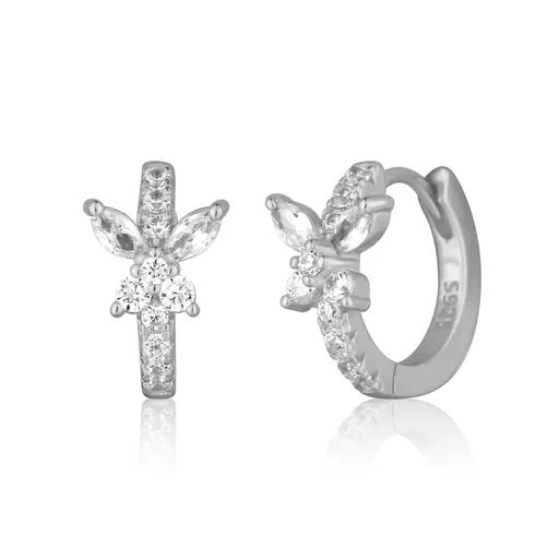 JVD Cercei strălucitori Fluturi cu zircon SVLE0798SH2BI00