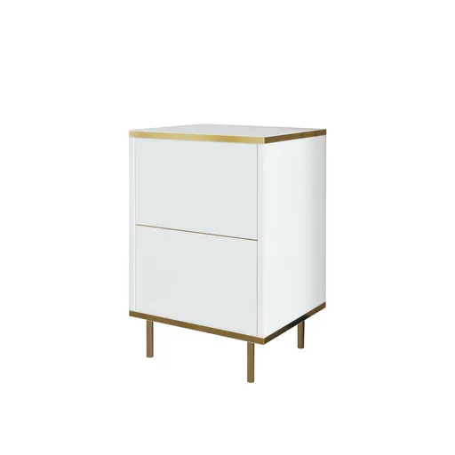 Noptieră Imaj White and Gold, auriu
