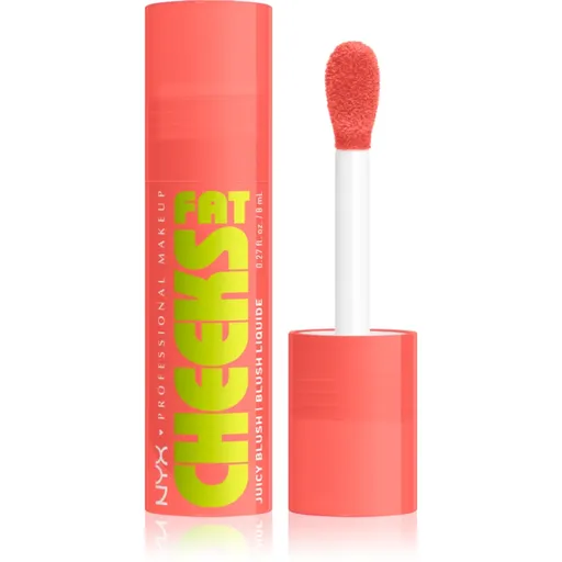 NYX Professional Makeup Fat Cheeks Juicy Blush fard de obraz lichid culoare 01 Papaya Plump 8 ml