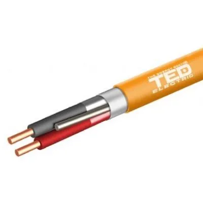 Cablu incendiu TED JE-H(ST)H E30/E90 1x2x0,8 portocaliu rola 500m TED002457