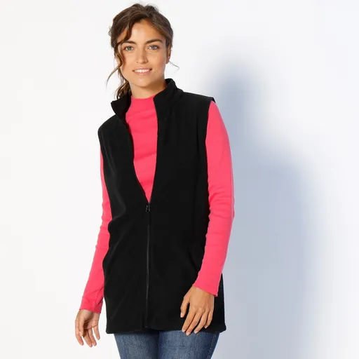 Fleece vestă cu fermoar