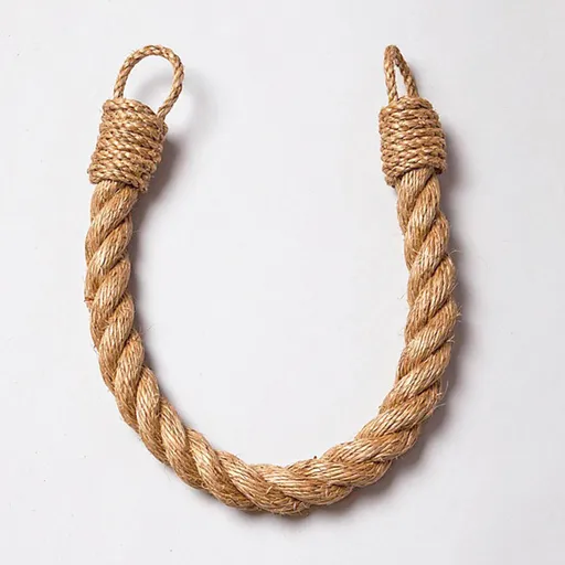 Accesoriu prindere perdea Evila Originals 792EVL2683, 60x2 cm, Funie, Maro