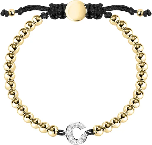 La Petite Story Brățară bicoloră cu litera „C” LPS05ARR09