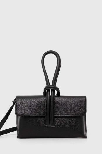 Kožená kabelka Answear Lab černá barva