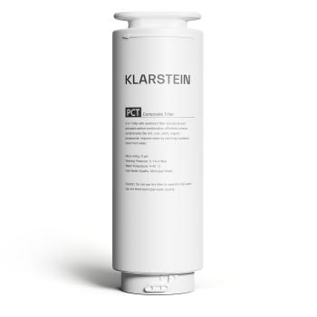 Klarstein Filtru PureLine PCT, accesorii, filtru de înlocuire, în 3 etape: sedimentare/pre/post-carbonare