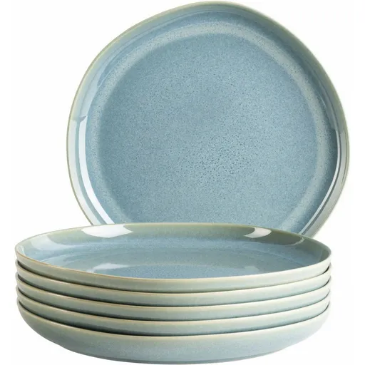 Set de farfurii plate Mäser Cordelia Atacama Green 27 cm, 6 buc., turcoaz