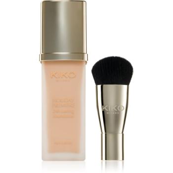 KIKO Milano Holiday Première 24h Lasting Foundation fard lichid rezistent la apa cu pensulă culoare 02 Beige 28 ml