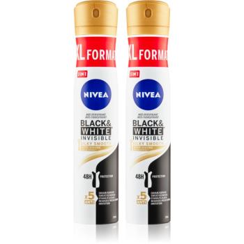 NIVEA Black & White Invisible Silky Smooth spray anti-perspirant ambalaj economic