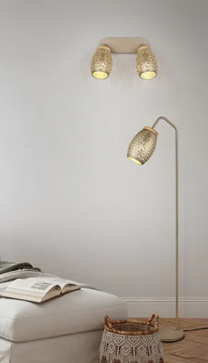 Lampadar Bidar, RL, 22x147 cm, 10W, 1x E27, metal, aramiu